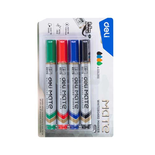 DELI-დელი MATE დაფის მარკერი 4-ფერიანი შეკვრა EU00403